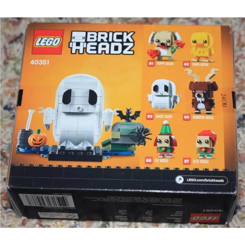 Lego Halloween BrickHeadz Ghost 40351. New in a sealed box. Retired. 136 pieces